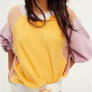 We The Free Free People Color Me Glad Pullover